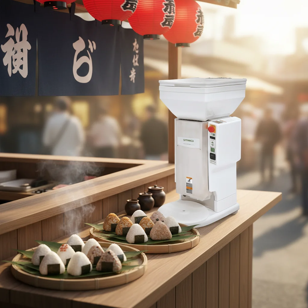QDMECH Commercial Triangle Sushi Rice Ball Machine Full Automatic Operation
