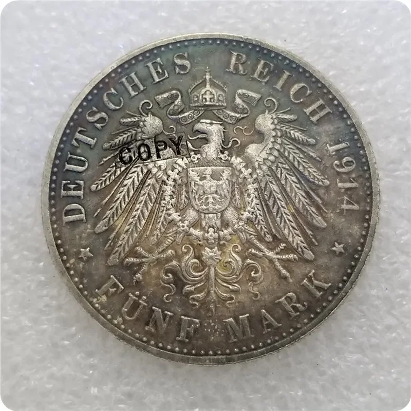 1914 Germany  Coin COPY commemorative coins-replica coins medal coins collectibles Challenge Pocket Coins Christmas Gifts