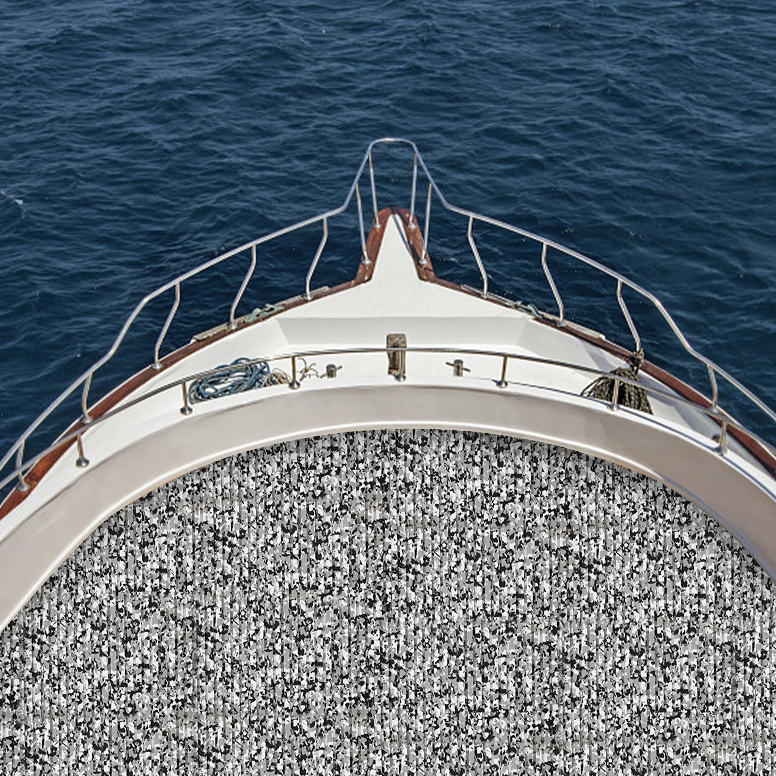 

Нескользящий коврик для палубы из ЭВА 240x90 см, камуфляжный пол морского класса, водонепроницаемый и амортизирующий, нескользящий коврик толщиной 5 мм для яхты