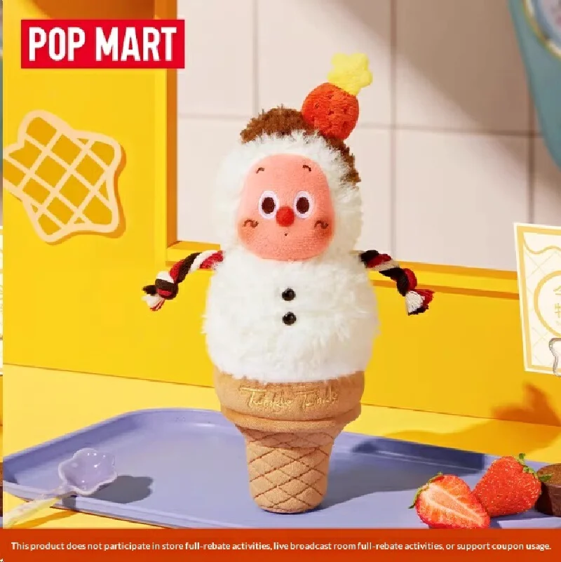 

POP MART Twinkle Twinkle Серия «Добро пожаловать на Луну» Двойные плюшевые подвески-джелато, милые плюшевые брелоки, слепая коробка