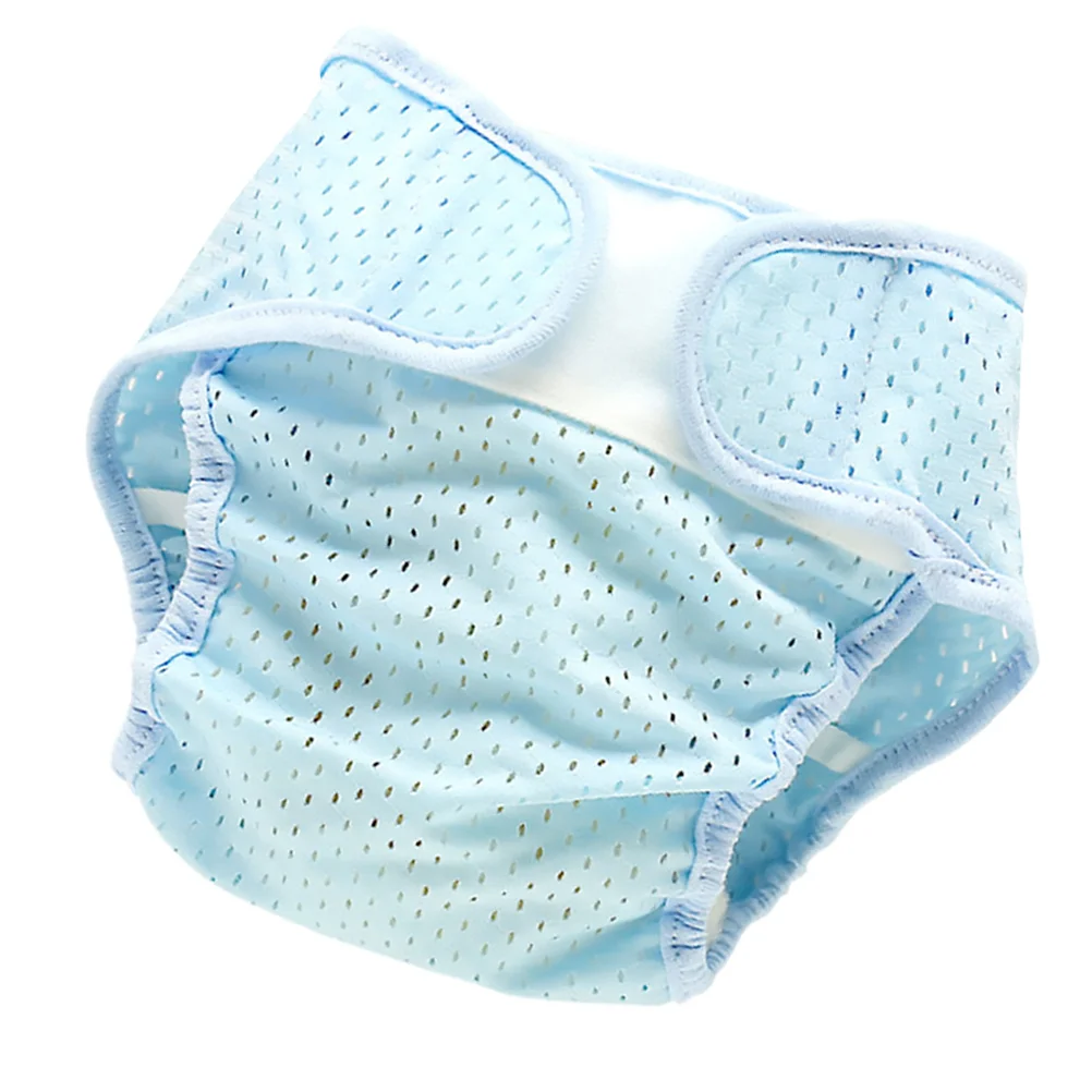 1 قطعة غطاء حفاضات شبكي من الحرير الجليدي مقاس L قابل للتنفس وقابل للتمدد حفاضات صيفية رائعة من القماش للأطفال مرنة تمنع الانزلاق #5