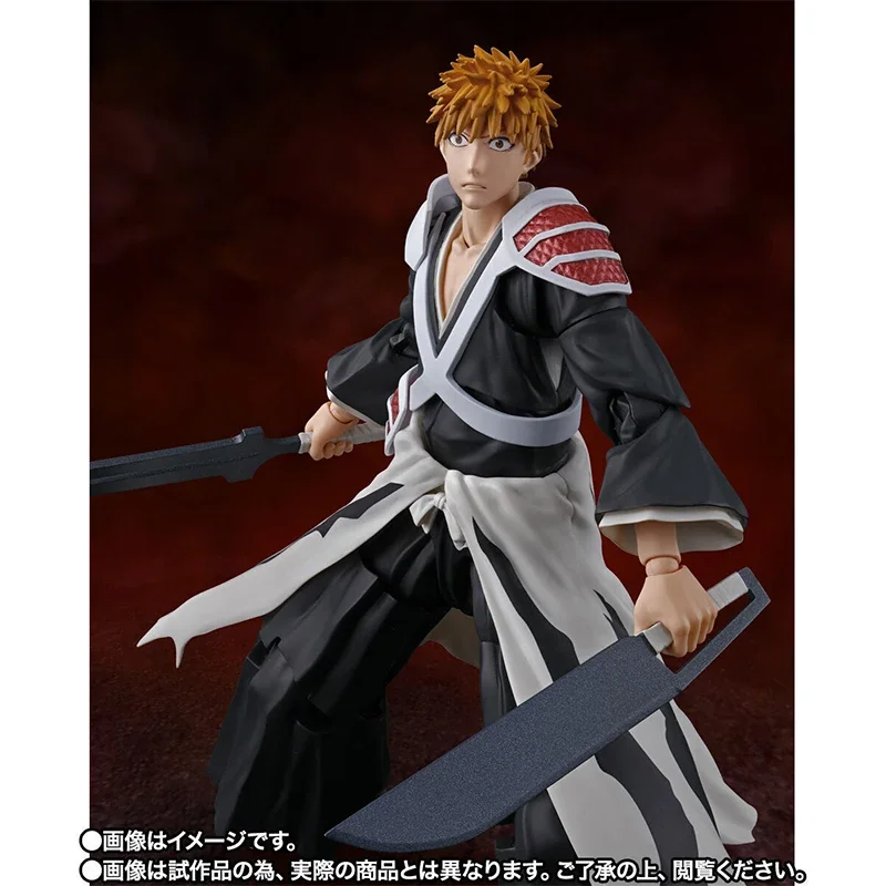 

Bandai SHF S.H.Figurats Bleach ICHIGO DUAL ZANGETSU War Аниме Фигурка Готовая модель Комплект игрушек в подарок для детей В наличии