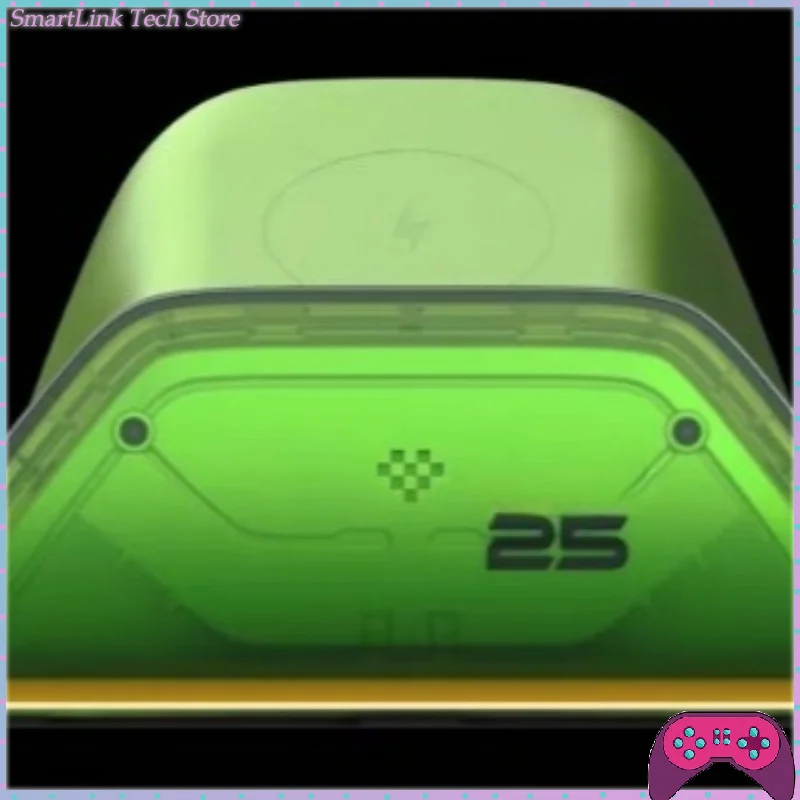 Ningyan Charging Base with Smart Temperature Control Handle Wireless Charging Base 25th Anniversary Green Transparent Charger