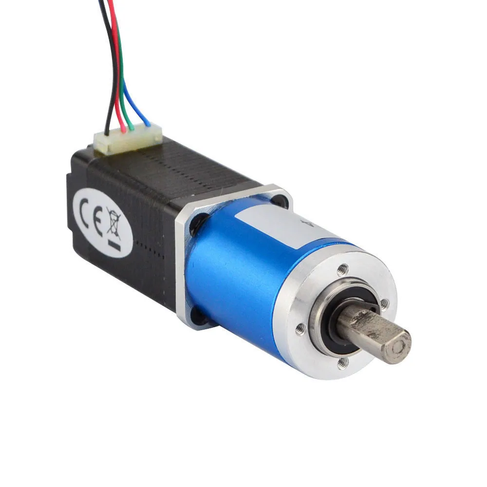STEPPERONLINE Nema 8 Stepper Motor Extruder Gear Stepper Motor Ratio 64:1 Planetary Gearbox 4-lead for CNC Milling Machine