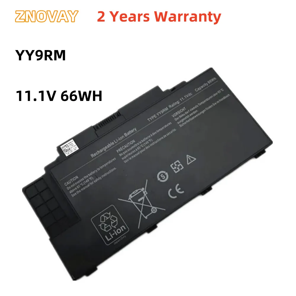 

ZNOVAY Model YY9RM 0CRKG5 CRKG5 XV90H laptop 11.1V 66Wh 5640mAh Battery For DELL Studio 15Z 15Z-1569 1569 P06F001 series