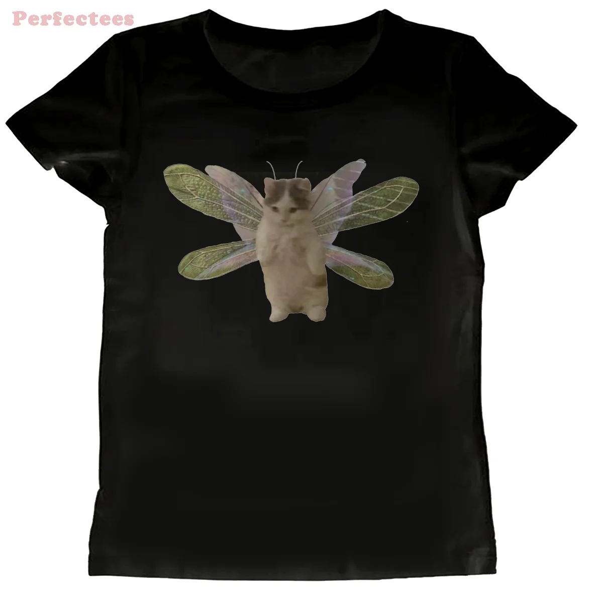 Funny Cats Print Gothic Emo Tops Cutecore Clothing Aesthetic Grunge 2000s Y2k Clothes Women's Clothing 2026 Trend Vintage Sale