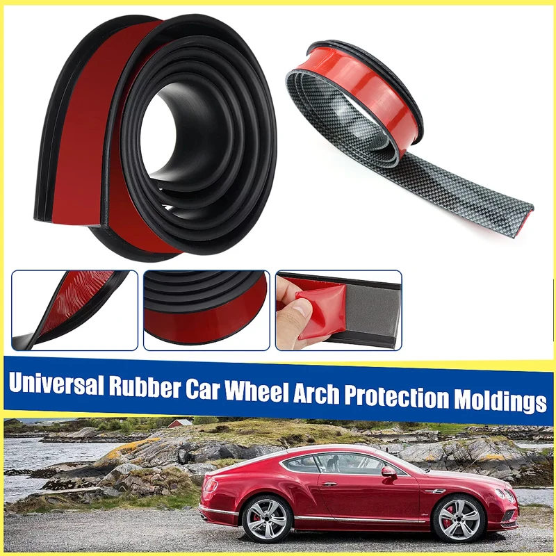 

Universal Fender Flares Car Wheel Arches Wing Expander Arch Eyebrow Mudguard Lip Body Rubber Protector Cover Mud Flaps Trim Kit