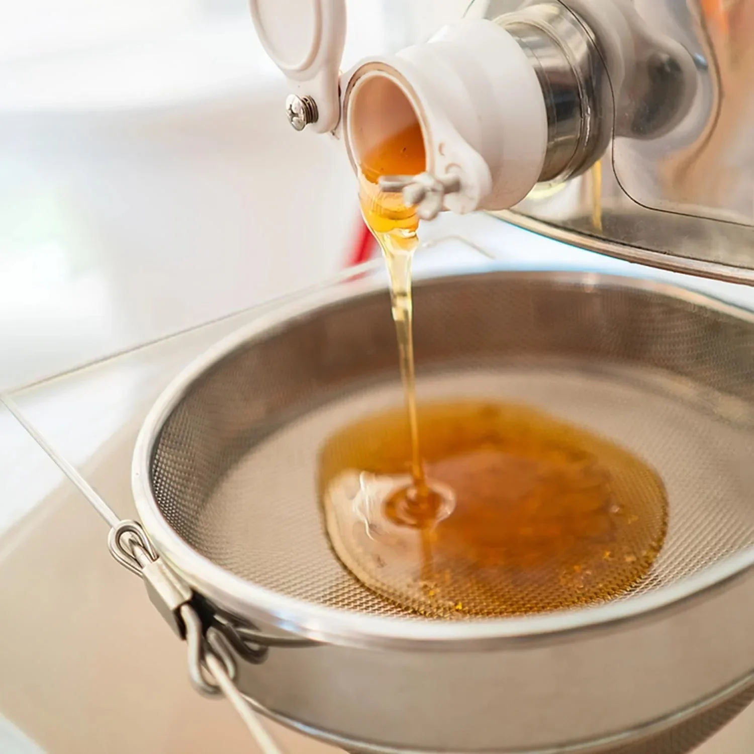 Stainless Steel Honey Strainer, Double Sieve Honey Filter, Honey Extractor Equipment for Bucket Honey,Beekeeping Equipm.