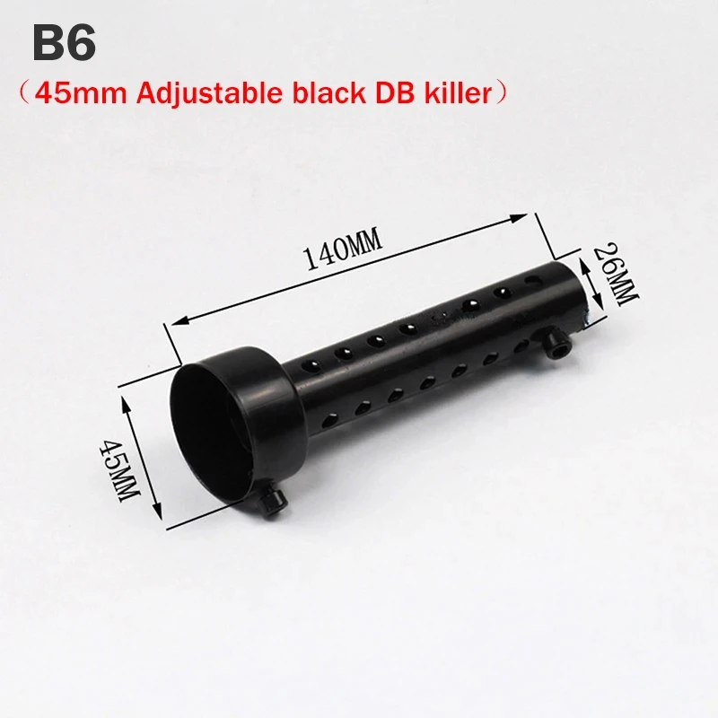 Universele Motorfiets 35mm 42mm 45mm 48mm 60mm DB Killer Uitlaat Kan Uitlaat Insert Baffle DB Killer Silencer Rvs