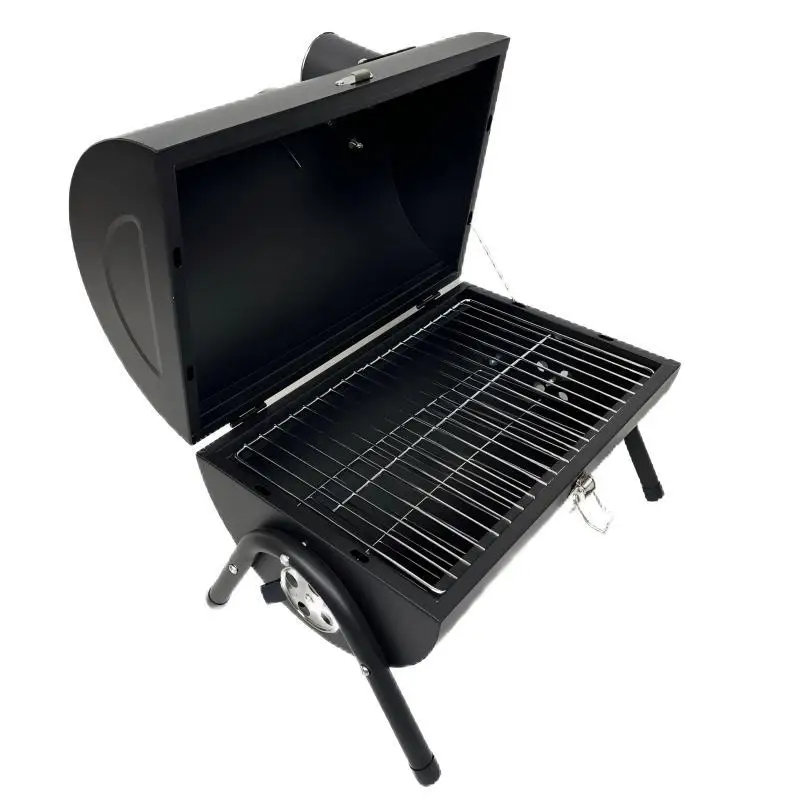 Portable Single Sided Camping Grill, High Temp Painted Tabletop Outdoor Cooking Stove