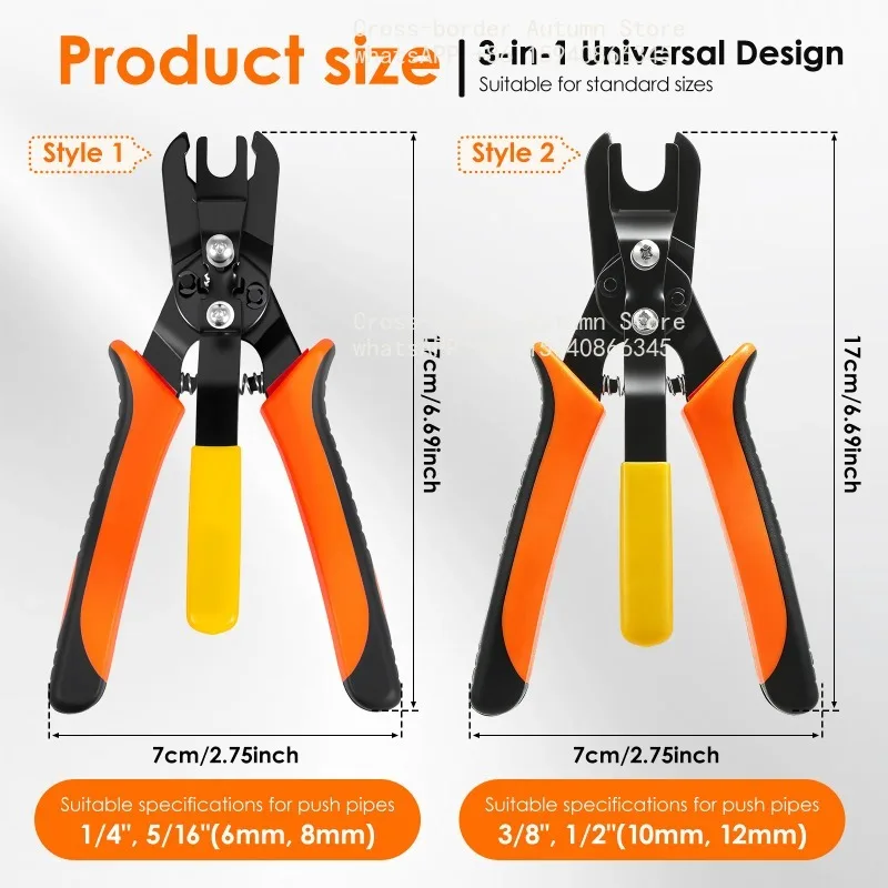 1/2 Pcs Pneumatic Disconnect Tool Set Air Line Disconnect Tong Air Line Removal Pliers Push Fitting Disconnects Tools for Repair