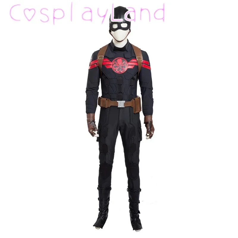 Captain Cosplay Costume Superhero Hydra Men Suit Christmas Halloween Party Costumes Top Pants Helmet Outfit Custom Made