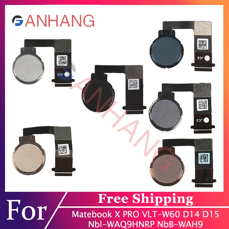 

For Matebook X PRO VLT-W60 D14 D15 Nbl-WAQ9HNRP NbB-WAH9 laptop Power Button Board fingerprint switch Fingerprint reader