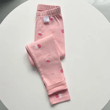 Girls' Cotton Leggings | Warm Slim-Fit Pants for Autumn and Winter 2 Girls Legging Autumn Winter Pants For Kids Thick Cotton Elastic Children Pants Versatile Slim Toddler Tights Baby Teen Clothing 2