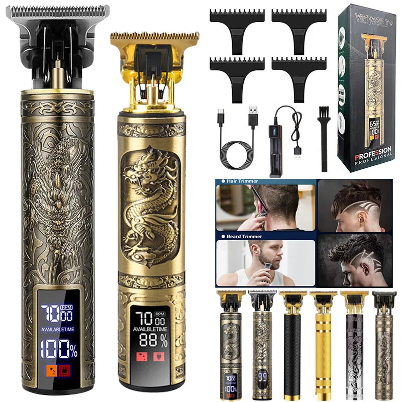 

Hot Sale Dragon Waterproof Full Set Men Man Professional Beard Body Barber Shop Electric Hair Cutting Shaving Finishing Machine