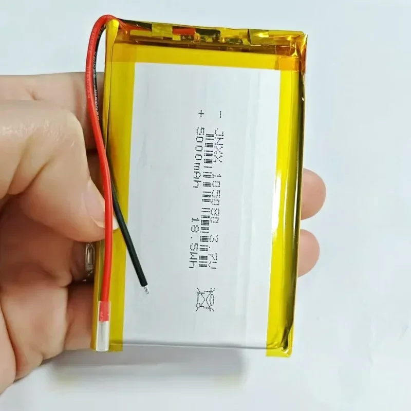 1-4PCS 105080 Lithium Polymer Battery 3.7V 5000mAh  MP3 Speaker Lithium Ion Battery for Dvr GPS Mp3 Mp4 Mobile Phone Speaker