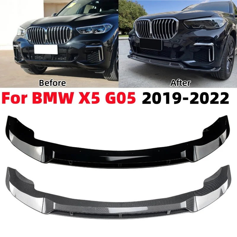 

4Pcs Car Front Bumper Splitter Spoiler Bumper Lip Diffuser for BMW X5 G05 2019-2022