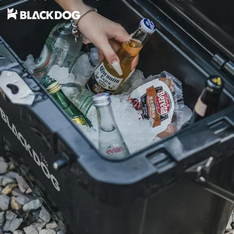 Imagem -05 - Blackdog-camping pp Isolamento Box Outdoor Travel Food Ice Bucket Refrigerador Box Frigorífico Grande Espaço Manter Fresco 26l 108h