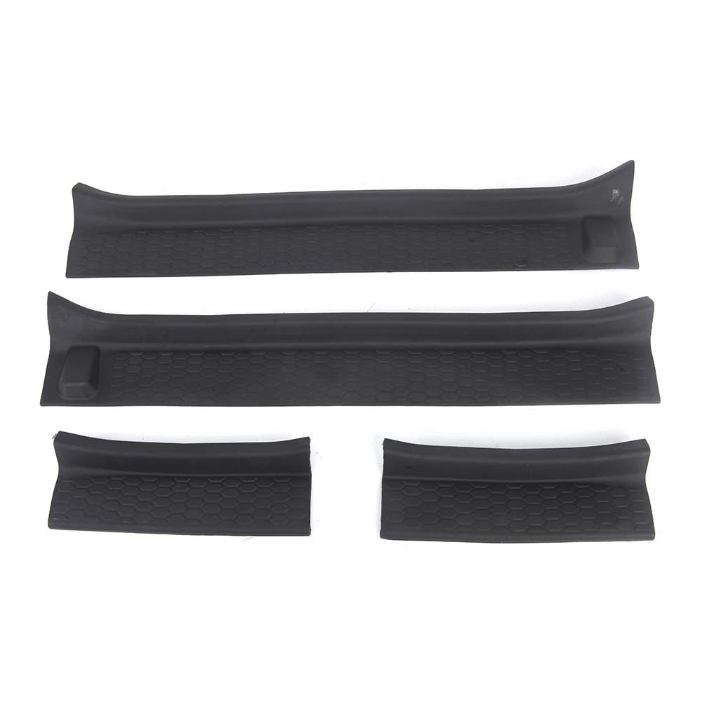 4Pcs/Set Auto Door Sill Guards Entry Plate Cover Protective Trim Rubber for Jeep Wrangler JL Gladiator JT 2018 2019 2020 2021