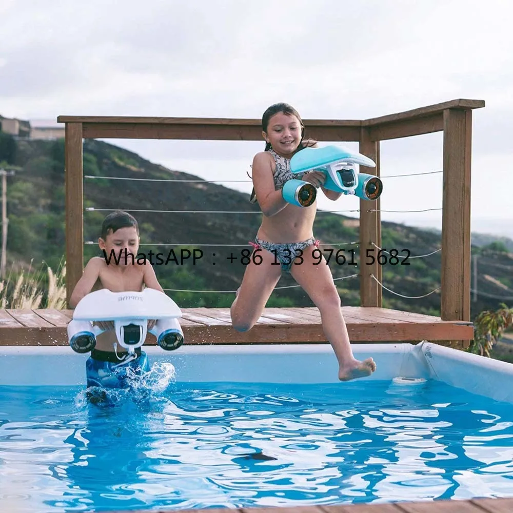 2025 Vendita caldaScooter subacqueo con montaggio ad azione Doppio motore 40M impermeabile per sport acquatici Scuba Diving Pool