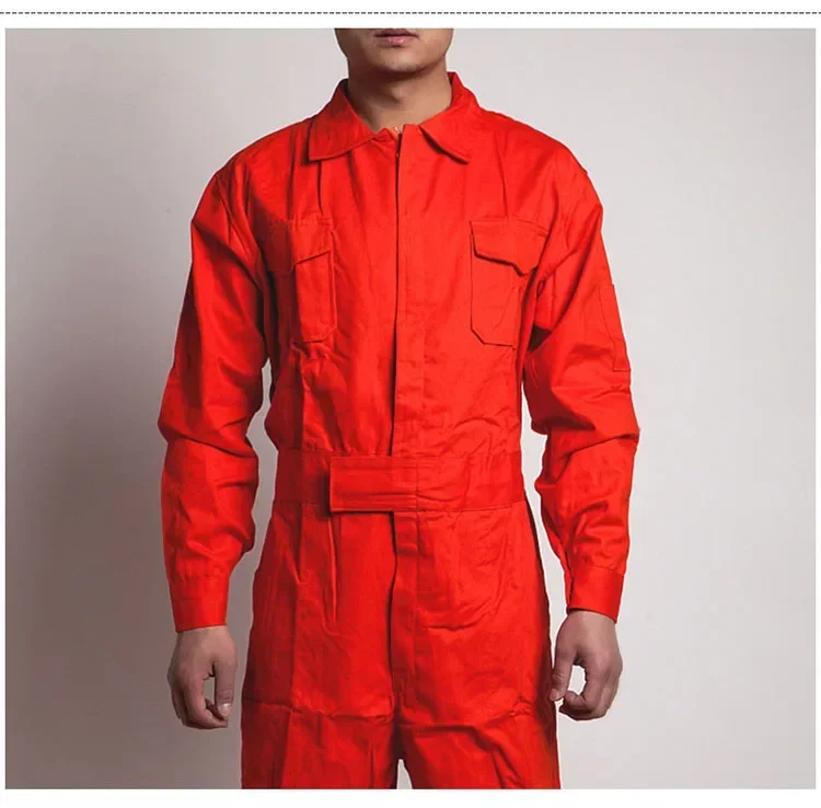 Men Work Overalls Long Sleeve Working Coveralls Comfortable Cotton Labor Uniforms Workwear Repairman Auto Repair Pls Size S-5XL