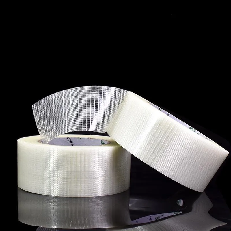 

50M Raster Fiber Tape Speelgoed Vliegtuig Model Super Sterke Mesh Enkelzijdige Tape Slijtvaste glasvezel Sterke Versterkte Tape