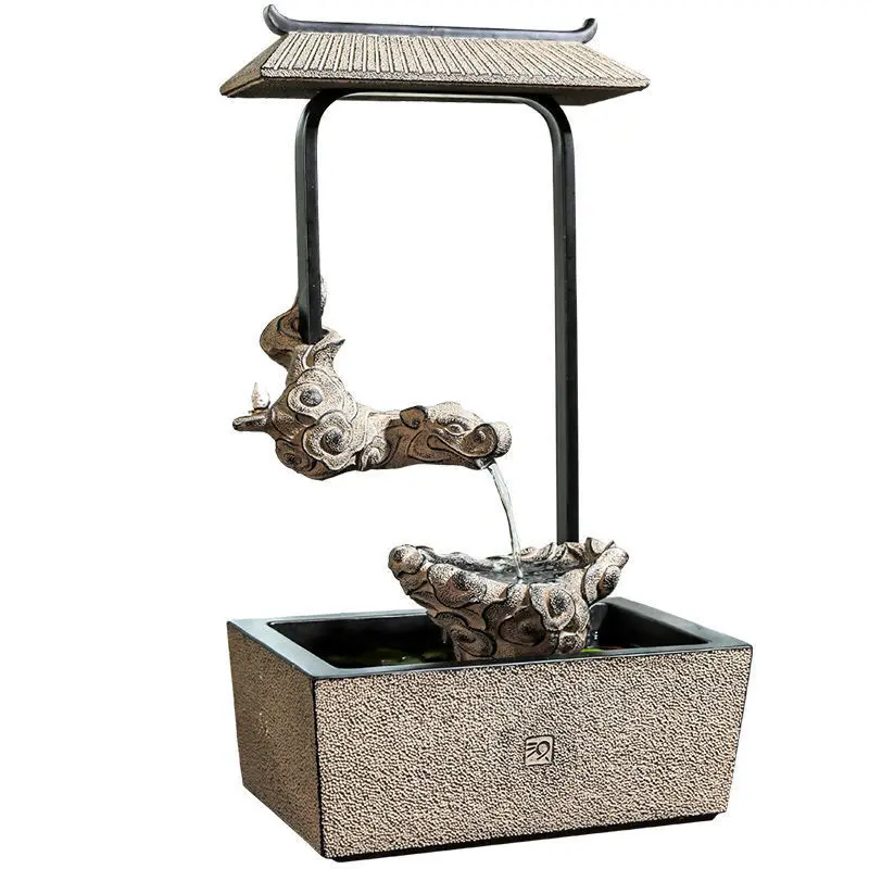 

Office flow ornament circulating flow generates wealth ornament tea room