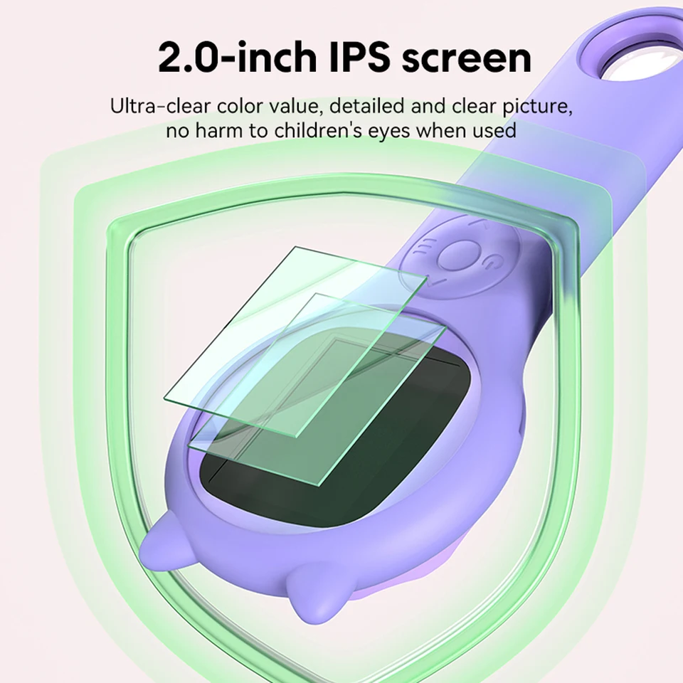 Microscopio Digital Portátil Para Niños - Pantalla LCD 2", 200x Aumento, Lupa Y LED, Juguete Científico Educativo