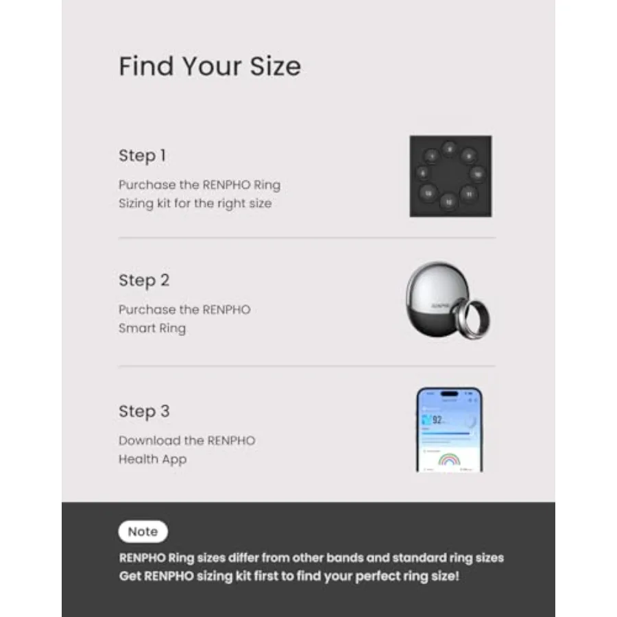 Anillo Inteligente Lynx - Monitoreo de Sueño y Actividad Durante Todo el Día, Incluye Estuche de Carga, Regalos para Hombres, 7 Días de Duración de la Batería, Suscripción Gratuita