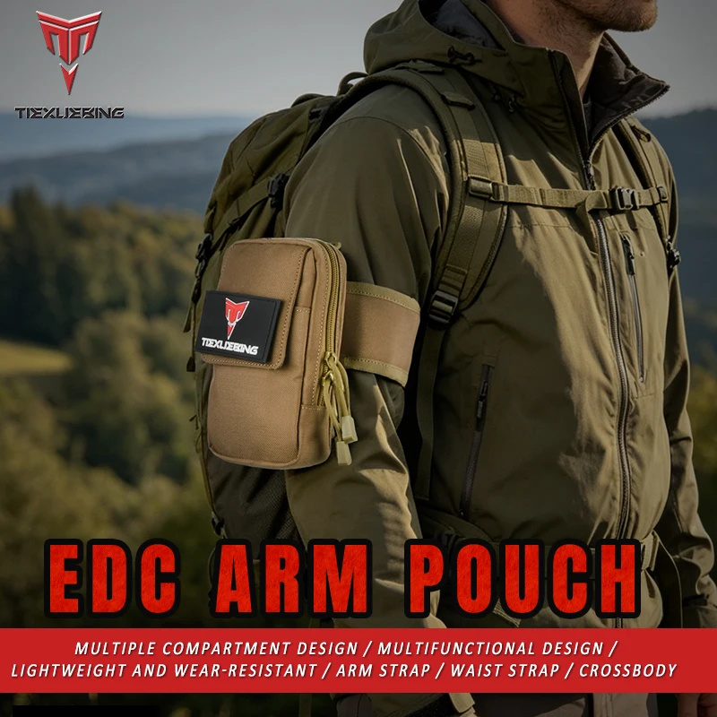 Outdoor Cycling Arm Bag EDC Toolkit Card Pack Sports Phone Pouch Running Arm Bag Suitable for Fitness Jogging And Hiking