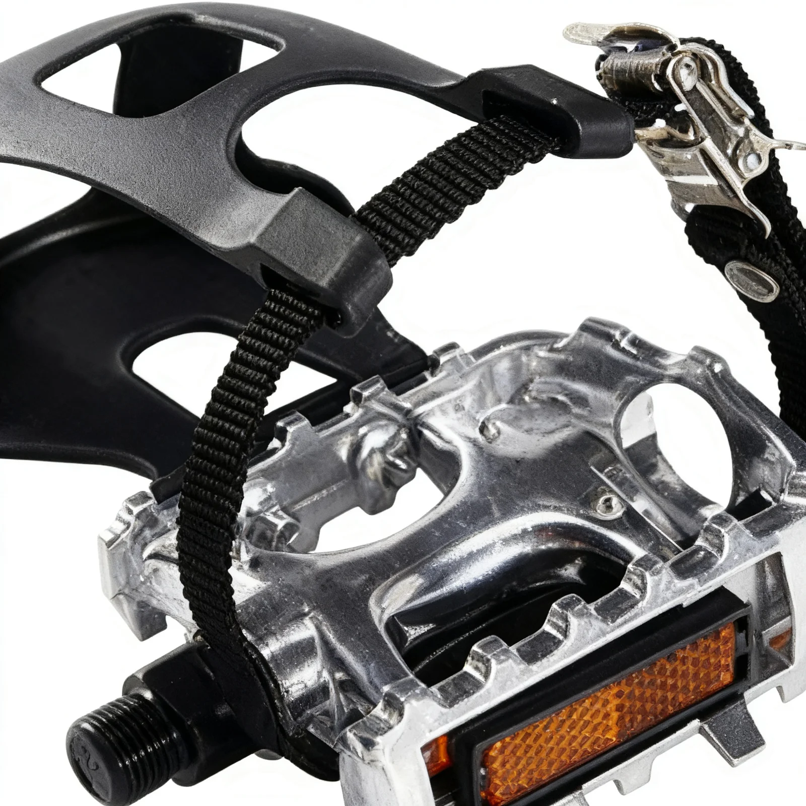 Aluminum Alloy PP Exercise Bike Pedals Aluminum Non Slip Reflective Safety Wide Platform Spd