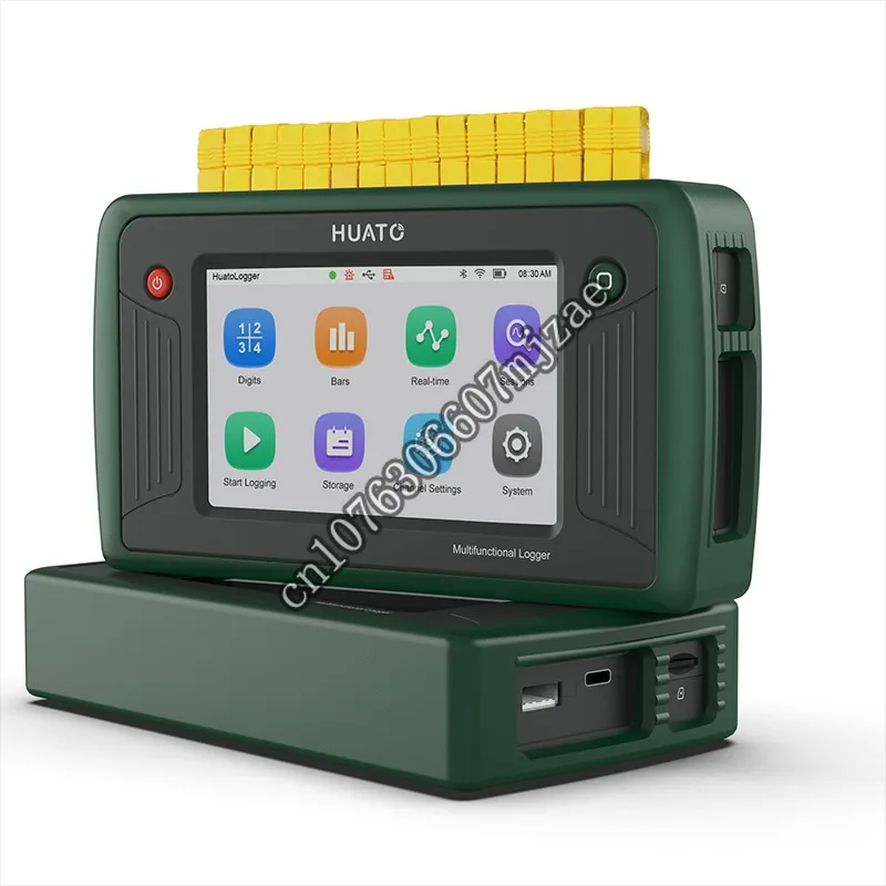 

Portable paperless 16 channels thermocouple data logger with touch smart realtime display