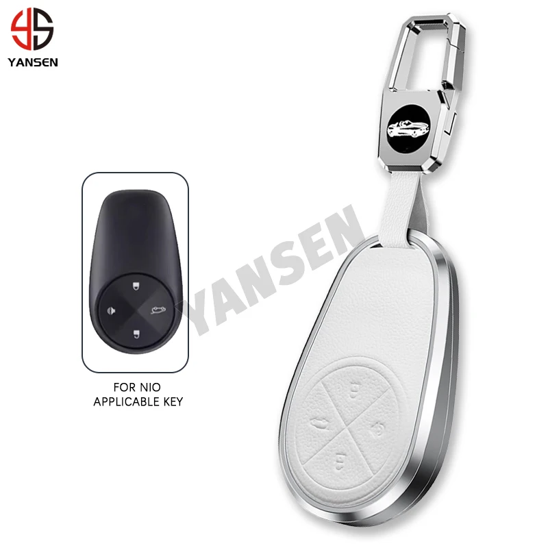 

2024 New Aluminium Alloy Key Cover Case For NIO ET5 ES7 EC7 Weilai ES6 2019 ES8 2018 EC6 ET7 EP9 Key Protective Accessories