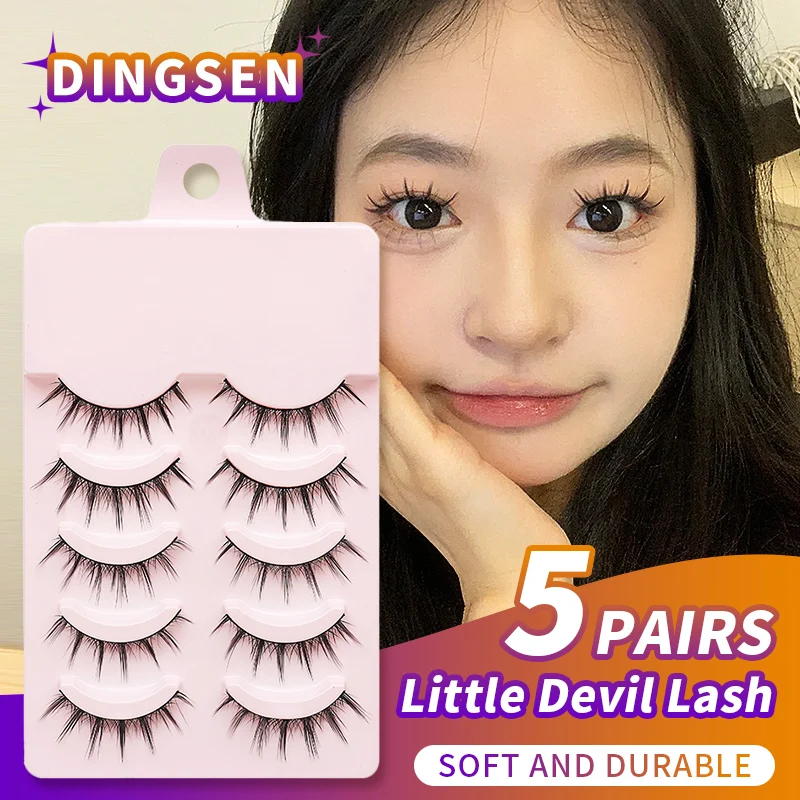 Hot Manga Wimpern Natürlich Cosplay Falsche Wimpern 5 paar Gefälschte Wimpern Koreanische Mode Anime Wimpern Kostenloser Versand Make-Up Natürliche Wimpern