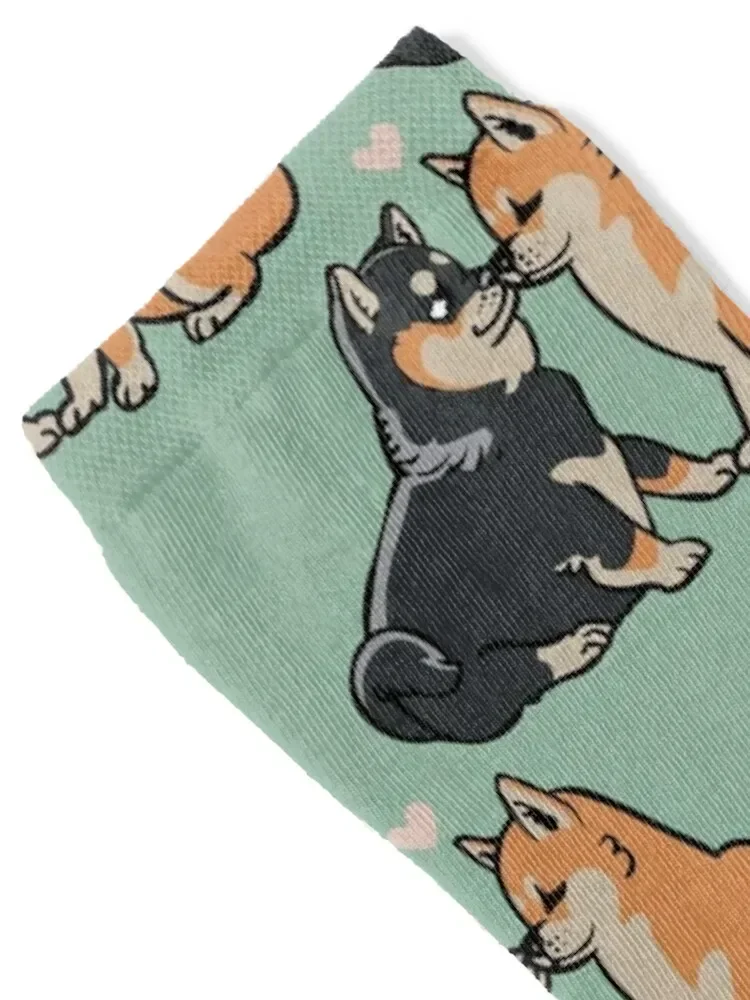 Shiba Inu Kisses Socks funny gifts fashionable japanese fashion Lots Woman Socks Men's