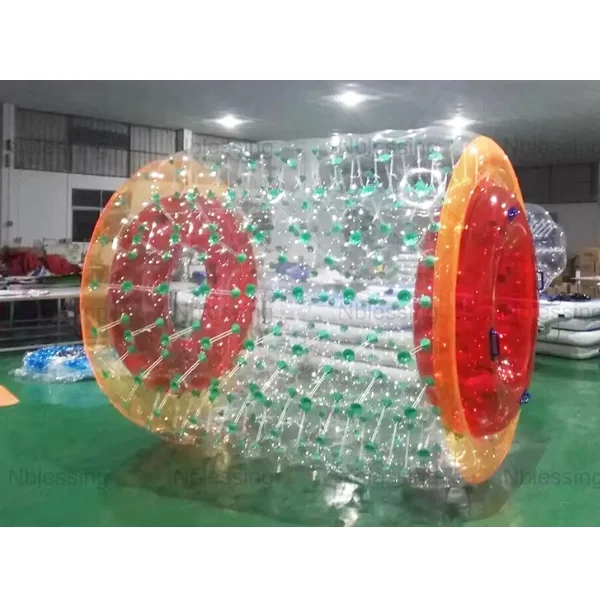 

PVC Inflatable Bumper Ball Large Space Inflatable Body Inside Wheel Inflatable Water Roller for Adultpromote sales