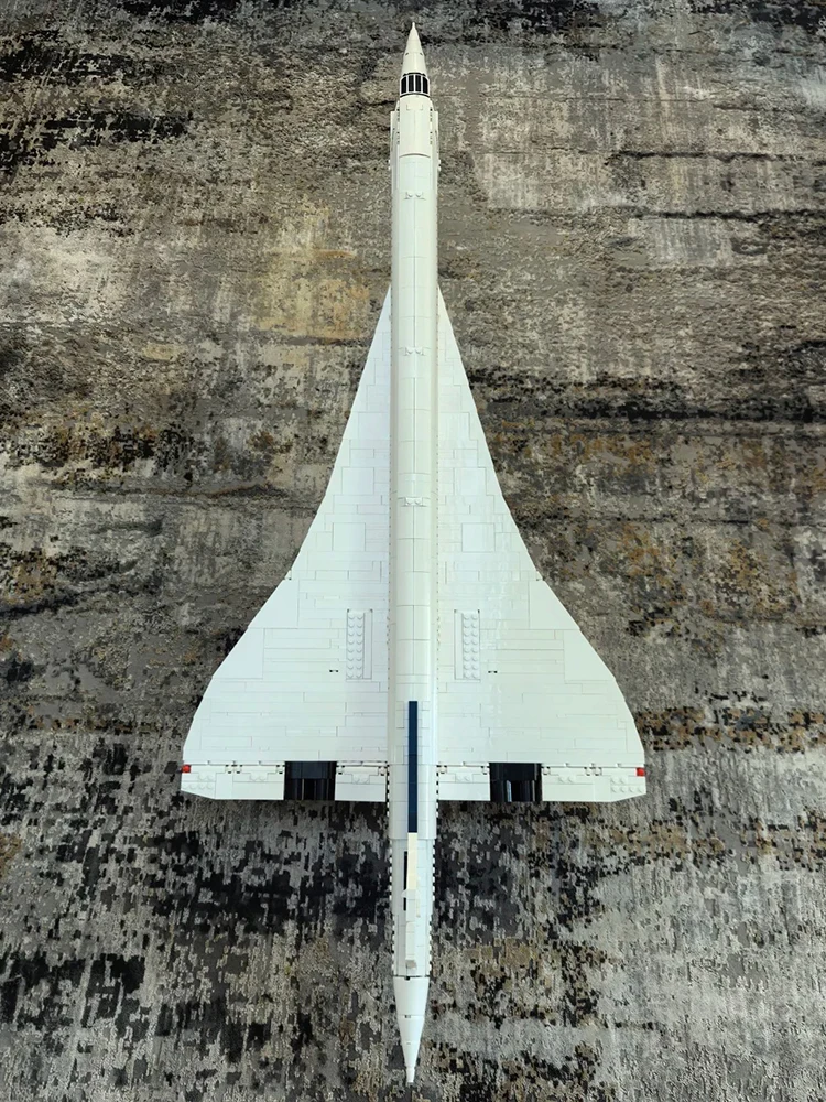 2083pcs Supersonic Jet Airplane, Iconic Delta Wing Aircraft Model DIY Toy Gift for Kids Boys Home decor ornaments view 4