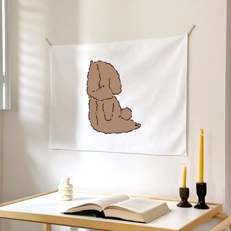 VIKAMA Cartoon Teddy Dog Door Curtain Japanese Noren Partition Curtain For Kitchen Cabinet Sink Home Decoration