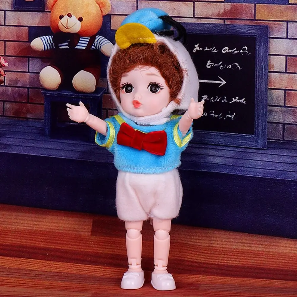 ตุ๊กตา BJD ขนาด 1/12 น่ารัก พร้อมชุด ตุ๊กตาเด็กผู้หญิงหน้าตาน่ารัก พร้อมชุดและรองเท้า ข้อต่อขยับได้ 13 จุด