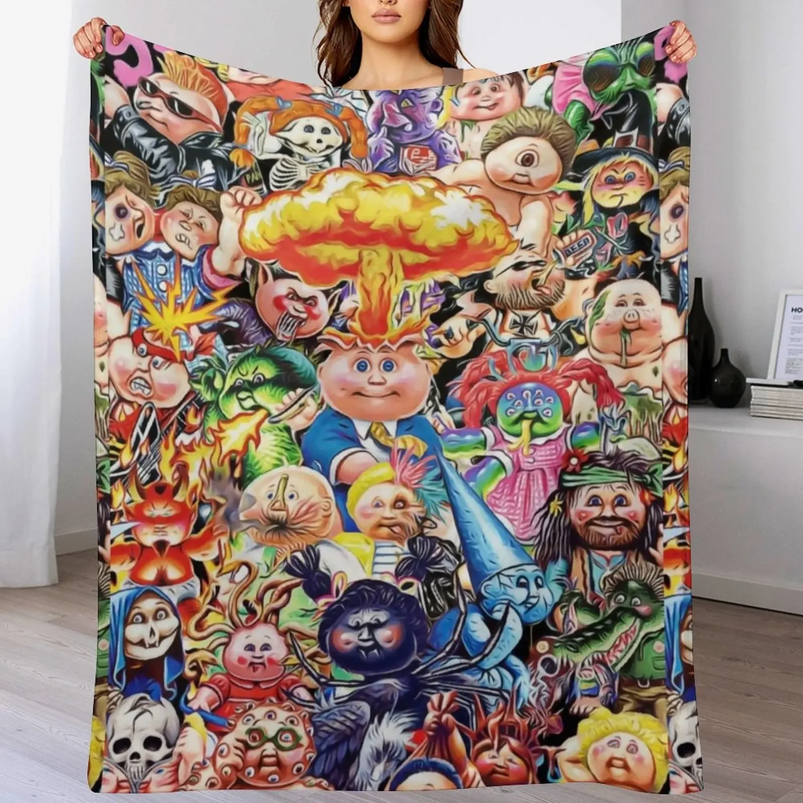 

Garbage Pail Kids (Special edition) Throw Blanket Bed linens Vintage Sleeping Bag Summer Blankets