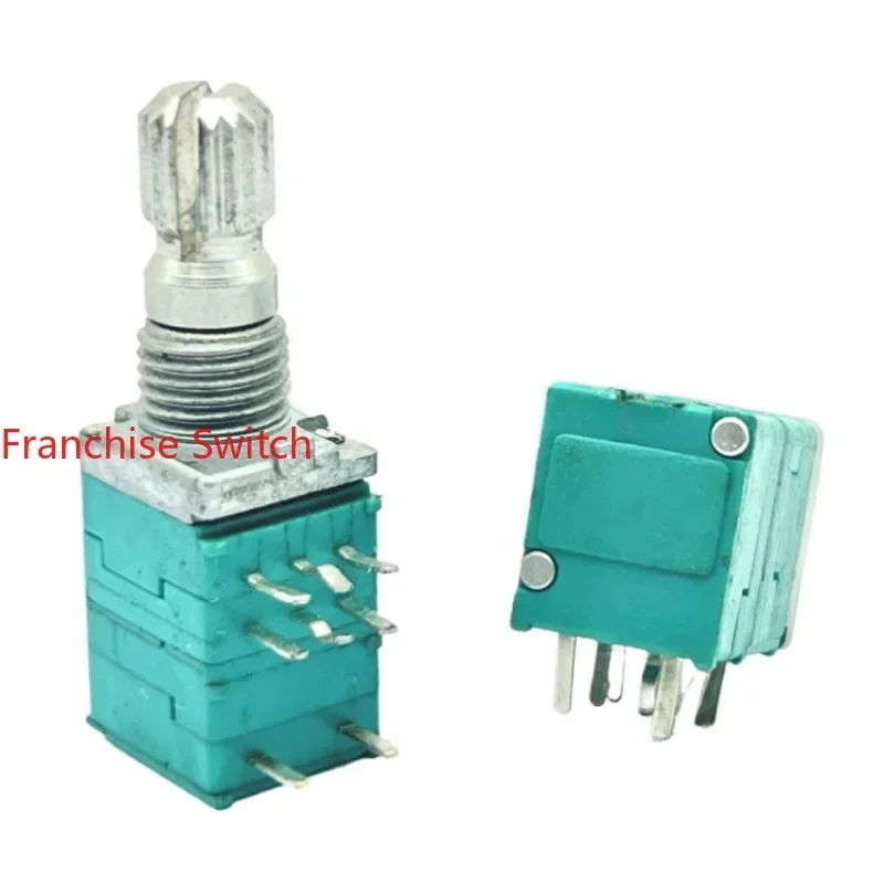 

10PCS RK09 Dual Precision Potentiometer A20K With Switch Power Amplifier Shaft Length 15mm