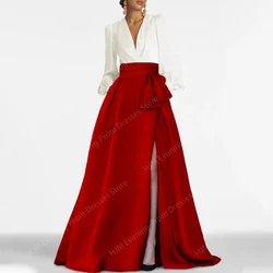 Lange, elegante Kleider für die Brautmutter, Satin, bodenlang, A-Linie, Hochzeitsgast-Partykleid für Damen, 2024, Abendkleid für Gala