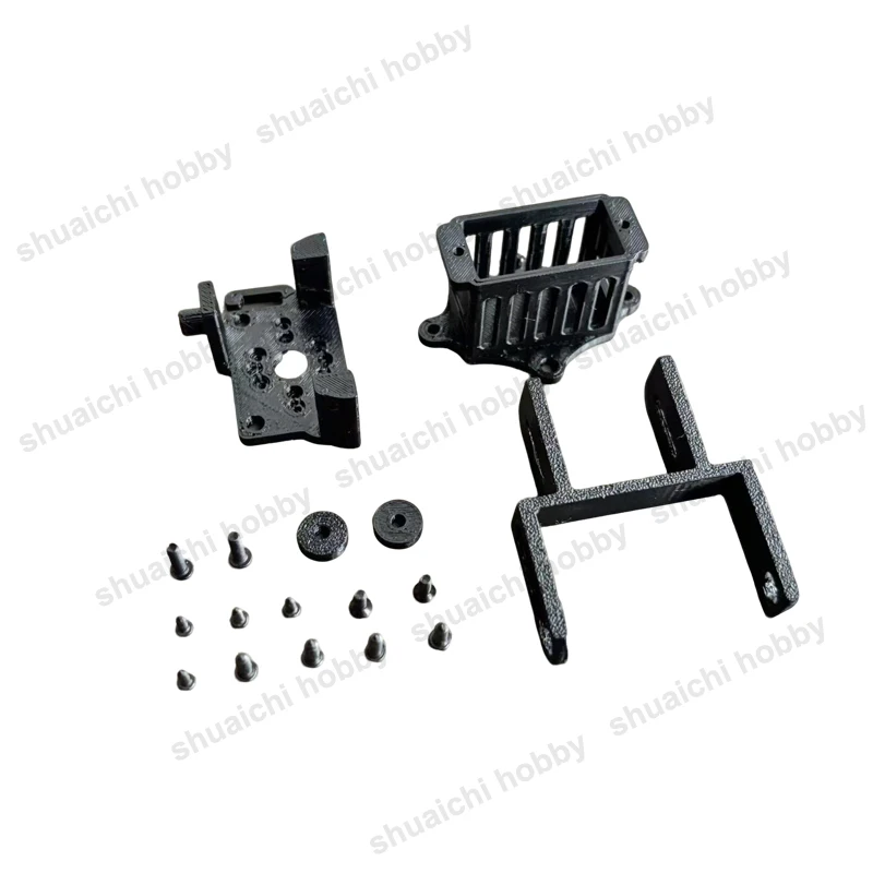 1Set Braket Pemasangan Gimbal Dua Sumbu 19X19Mm Dudukan Kamera Kontrol Servo 9G Cetak 3D Ringan untuk Aksesori Drone RC FPV
