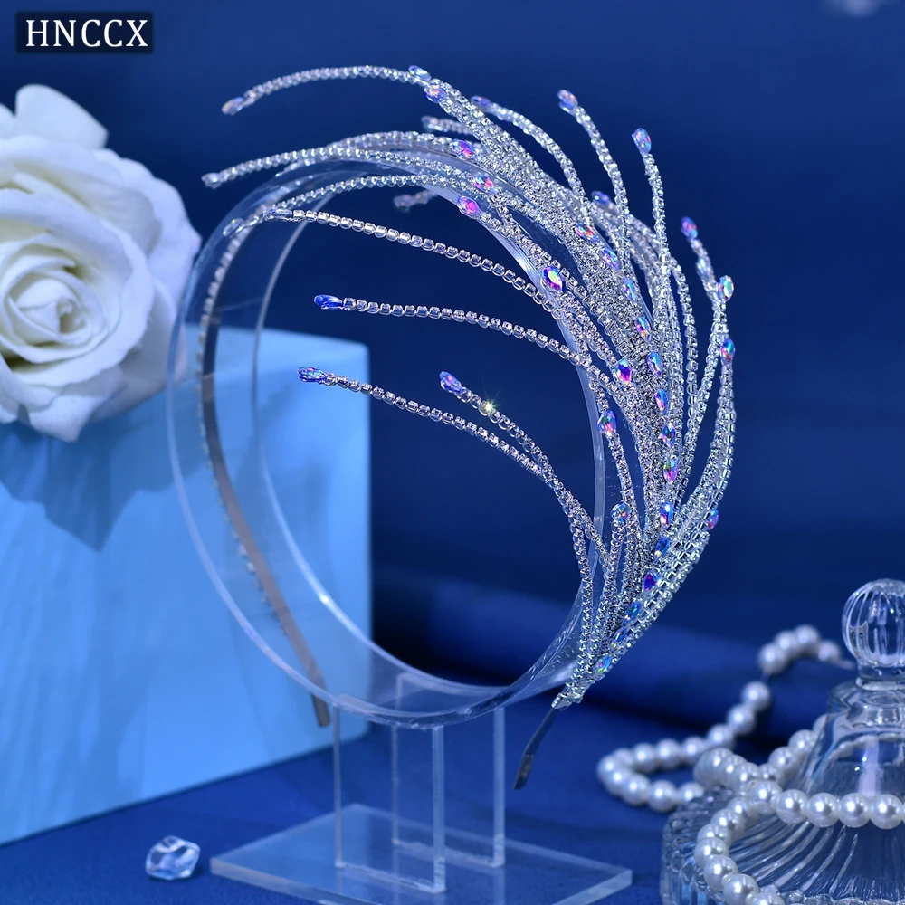 

Accessories For Elegant Woman Bride Colored Rhinestones Wedding Headwear Handmade Crystal Headwear Beauty Accessories CP628