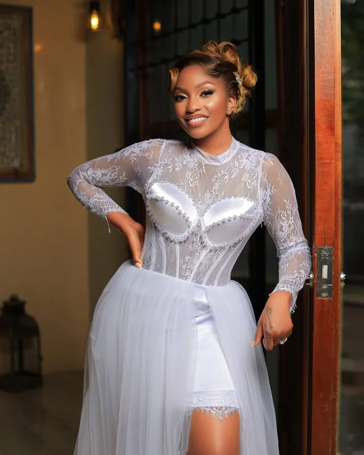 Bata africana, vestidos de novia de playa con sobrefalda, manga larga, encaje, cuello alto, corsé, Top, vestido de novia para jardín, traje personalizado