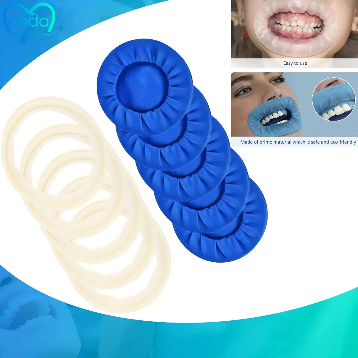 

MANDA DANT Внутриротовой O-образный открывалка для рта — стерильный одноразовый резиновый ретрактор