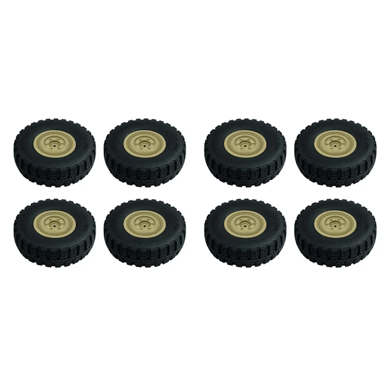 

A63T-8Pcs LD-P06 Wheel Tire Tyre For LDRC LD-P06 LD P06 Unimog 1/12 RC Truck Car Spare Parts Accessories,Yellow
