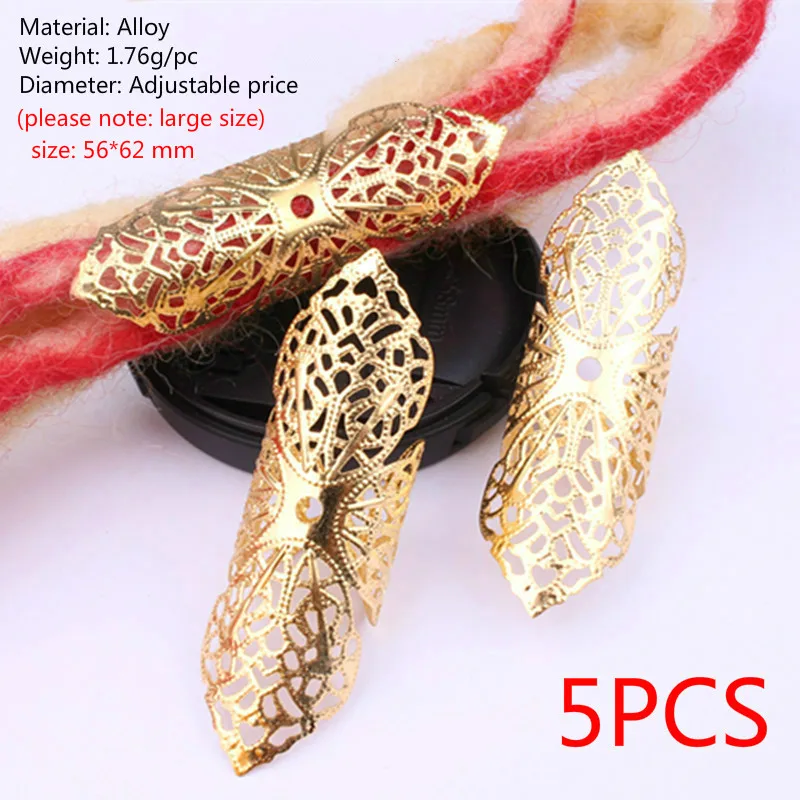 

5-100pcs African Hair Rings Beads Peacock Feather Pendant Cuffs Tubes Charms Dreadlock Dread Hair Braids Jewelry Accessories