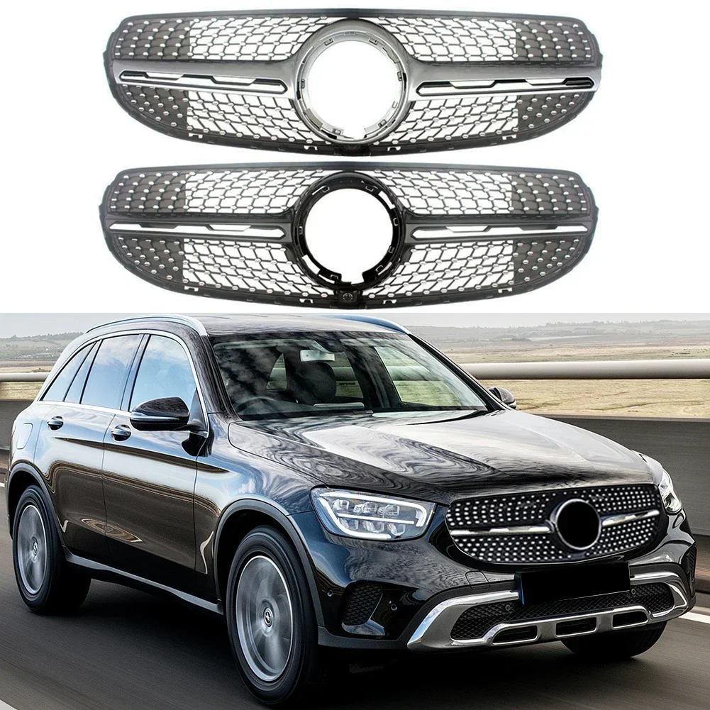 Front Racing Center Grilles Facelift Upper Bumper Grill For Mercedes Benz W253 X253 GLC Class 2020 2021+ General