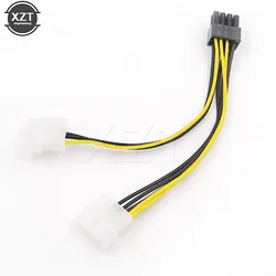 8Pin To Dual 4Pin Video Card Power Cord Y Shape 8 Pin PCI Express To Dual 4 Pin Molex Graphics Power Cable